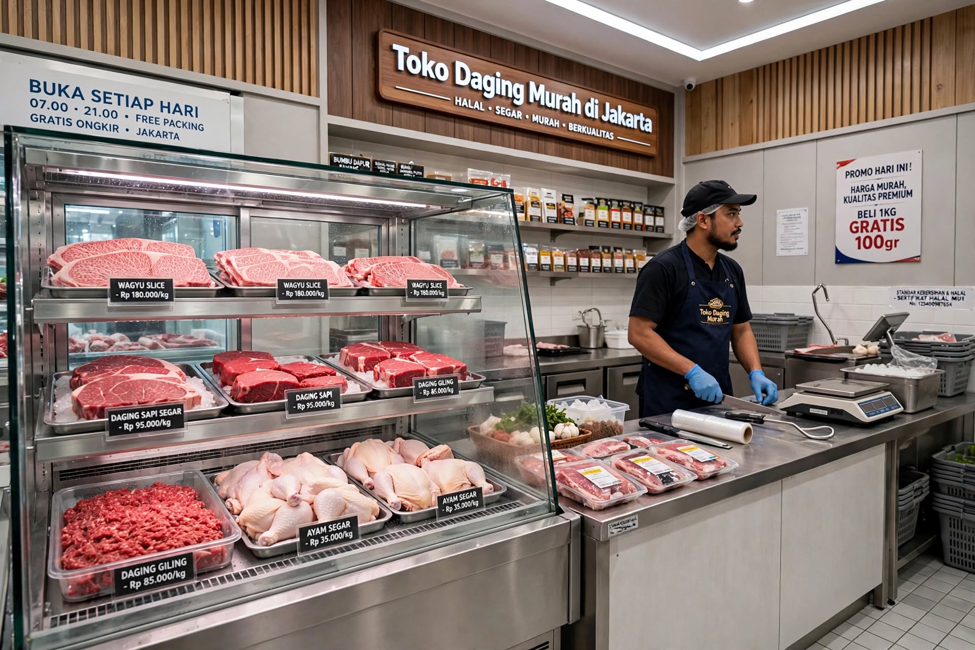 Toko Daging Murah di Jakarta : Pusat Daging Sapi Segar, Halal, dan Harga Grosir